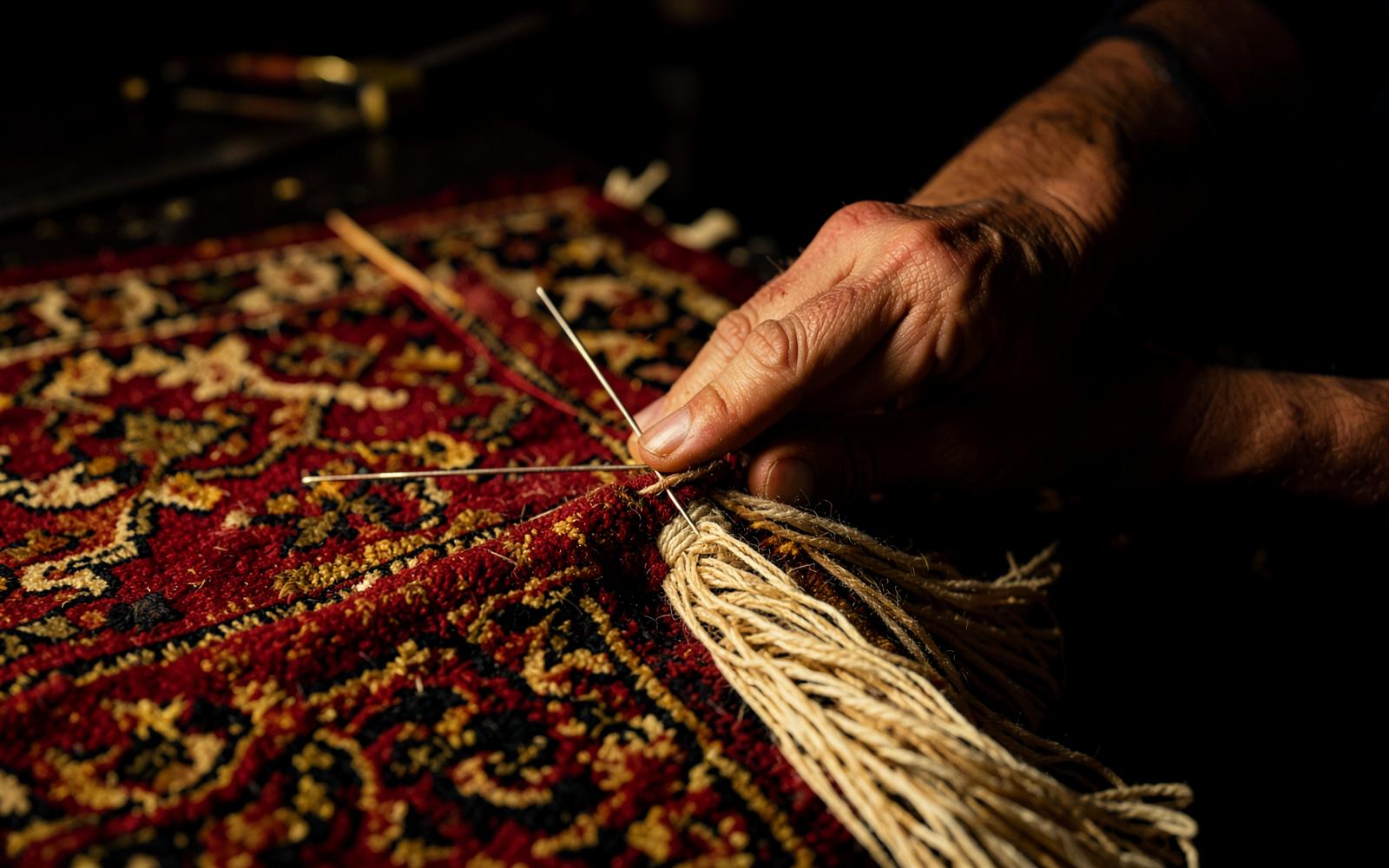 Restauration de tapis d'Orient ancien