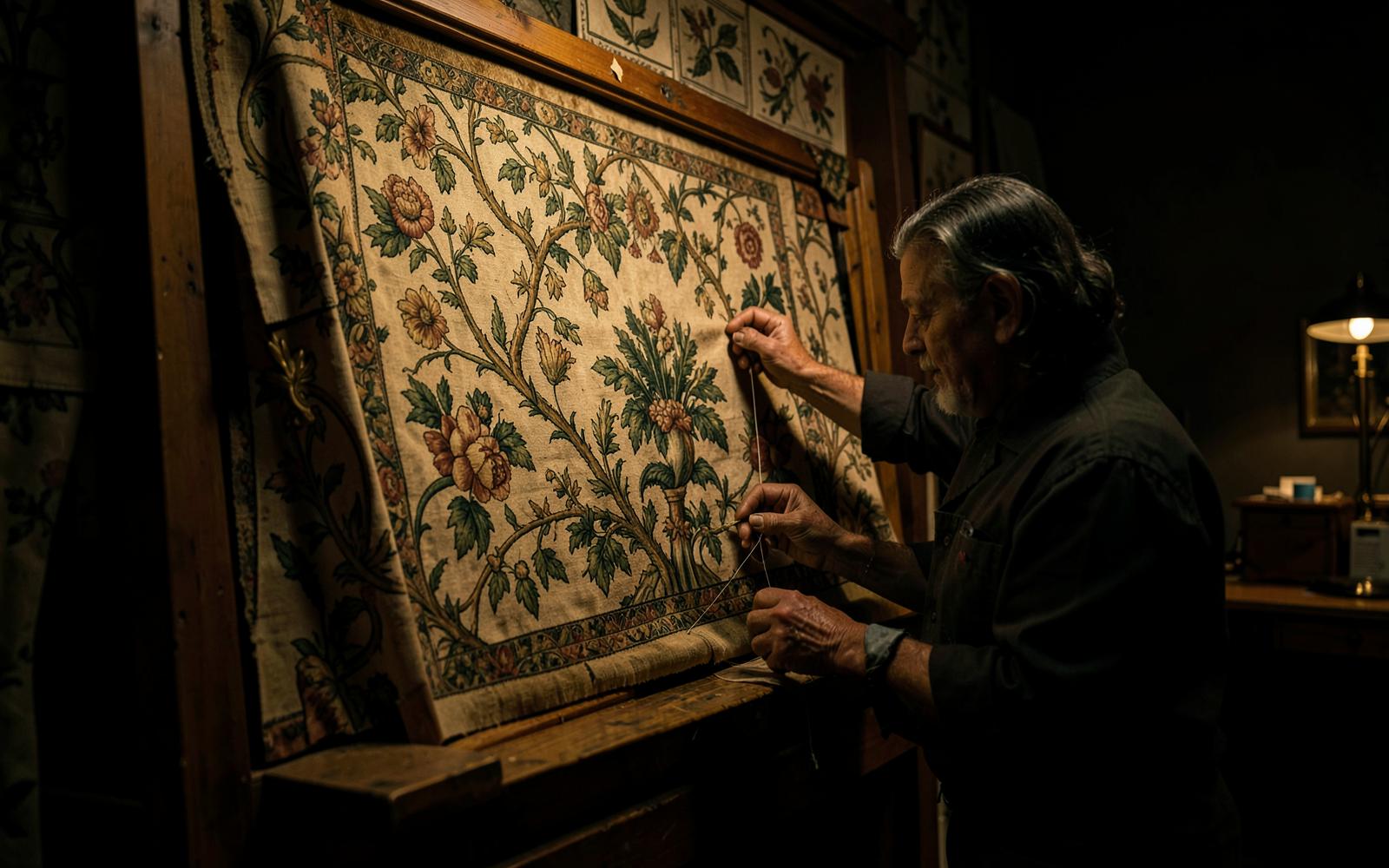 Restauration de tapisserie d'Aubusson
